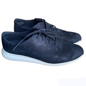 Cole Haan 2.Zerogrand Laser Wing Oxford Black Women’s Suede Size 7.5